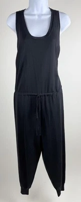 Women's Stella McCartney Black Sleeveless Scoop Neck Wool Knit Jumpsuit Size 48 - Image 1 of 4