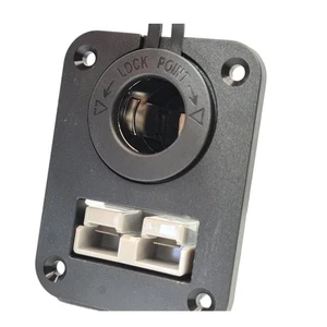 Panel Mount Assembly with 50 amp Anderson Plug and Cig Socket - Picture 1 of 4