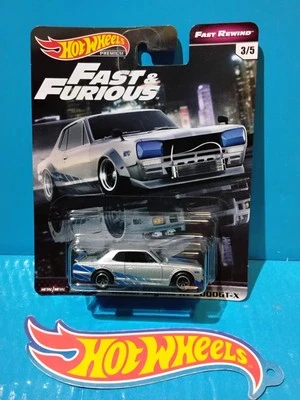 2018 HOT WHEELS FAST REWIND FAST & FURIOUS NISSAN SKYLINE HT 2000GT-X HAKOSUKA - Image 1 of 4