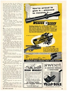 PRINT AD, 1958 Weaver-Scope 50's Holiday Gift You're Proud To Give It Model B4 - Picture 1 of 1
