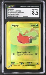 CGC 8.5 Hoppip 112/165 Reverse Holo Expedition Pokémon Card - Picture 1 of 2