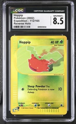 CGC 8.5 Hoppip 112/165 Reverse Holo Expedition Pokémon Card - Image 1 of 2
