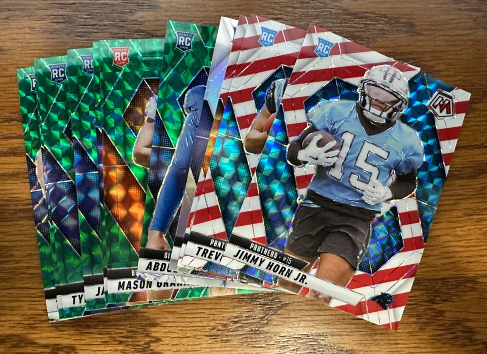 Mosaico Panini 2025 rayas rojas y blancas - plata - verde mosaico - RC (RC) ¡Elige! Foto 1 de 1