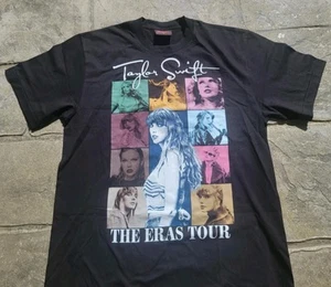 Camiseta Taylor Swift The Eras Tour Talla XL Negra Doble Cara NUEVA - Imagen 1 de 8