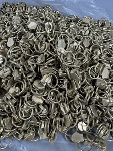 Gold Zipper Pull Schieber Großpackung, je 1,5 g, neu, Linealgröße auf Fotos - Bild 1 von 8