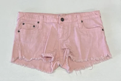 Pantalones cortos vaqueros Rue 21 para mujer talla 3/4 rosa claro Foto 1 de 4