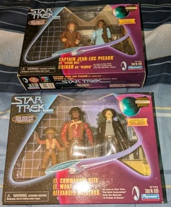 Star Trek Holodeck Series Lot Fistful Datas Dixon Hill Guinan NIB Playmates 1998 - Bild 1 von 2