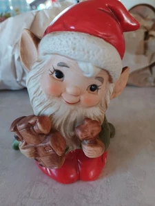 Vintage Homco Weihnachten Spielzeugmacher Elfe 3,5" - Bild 1 von 5