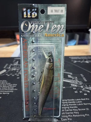 Megabass Ito Vision 110 M GG Truta OB Novo Em Embalagem Vintage Rara Jerkbait JDM - Imagem 1 de 3