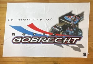 Vintage In Memory Of Kevin Gobrecht Memorial RIP Beach Towel Racing - New - Picture 1 of 7