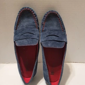 White Mountain Halbschuhe dunkelblau Wildleder rot innen & Nähte Größe 8,5 - Bild 1 von 11