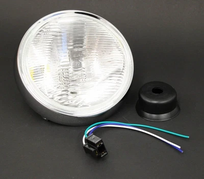 Kawasaki KH400 Kh Farol Farol Vidro Aro Cromado refector Kh250 - Imagem 1 de 3