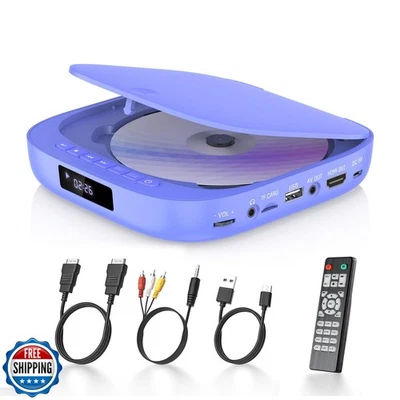 DVD Players for TV Desobry Mini DVD Player HDMI RCA Output 1080P HD All Regio - Image 1 of 4