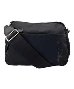 Agnes B Homme Compact Nylon Shoulder Bag Men's Gray Used - Picture 1 of 7