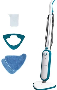 Russell Hobbs RHSM1001-G NEW Steam and Clean Steam Mop 0.38L 1450W White & Aqua - Picture 1 of 9