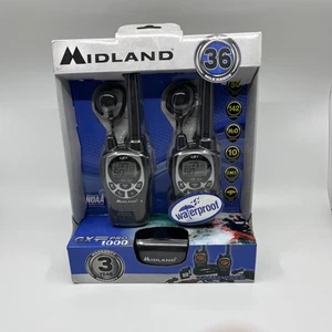 Midland GXT1000VP4 Dwukierunkowa para radia ze słuchawkami 50 kanałów zasięg 36 mil NOWOŚĆ - Zdjęcie 1 z 4