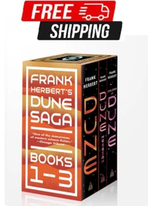 Frank Herbert's Dune Saga 3-Book Boxed Set Dune Dune Messiah and Children of Dun - Picture 1 of 1