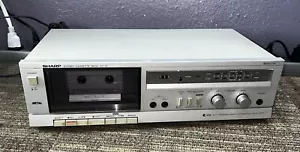 Vintage Sharp RT-12 Stereo Cassette Deck Player Recorder Tested Condition 471013 - Picture 1 of 9