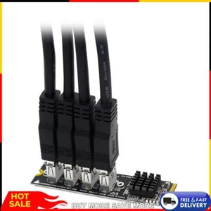 M.2 Mkey auf 4 PCI-E-Riser-Karte, Mini-USB3.0-Festplattenadapterkarte für Deskto - Bild 1 von 11