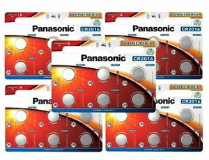 30 x Panasonic CR2016 3V Lithium Coin Cell Battery 2016 - Picture 1 of 6