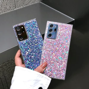 Bling Glitter Soft Case Cover For Samsung S25 S24 S23 S22 S21 Ultra S20 FE A54 - Picture 1 of 31