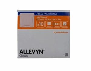 Allevyn Adhesive Foam Dressing 9" x 9" (Box of 10), # 66000046 - Picture 1 of 1