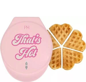 NEW in Box Paris Hilton Heart Shaped Pink Waffle Iron “That’s Hot” Nonstick 💞 - Picture 1 of 6
