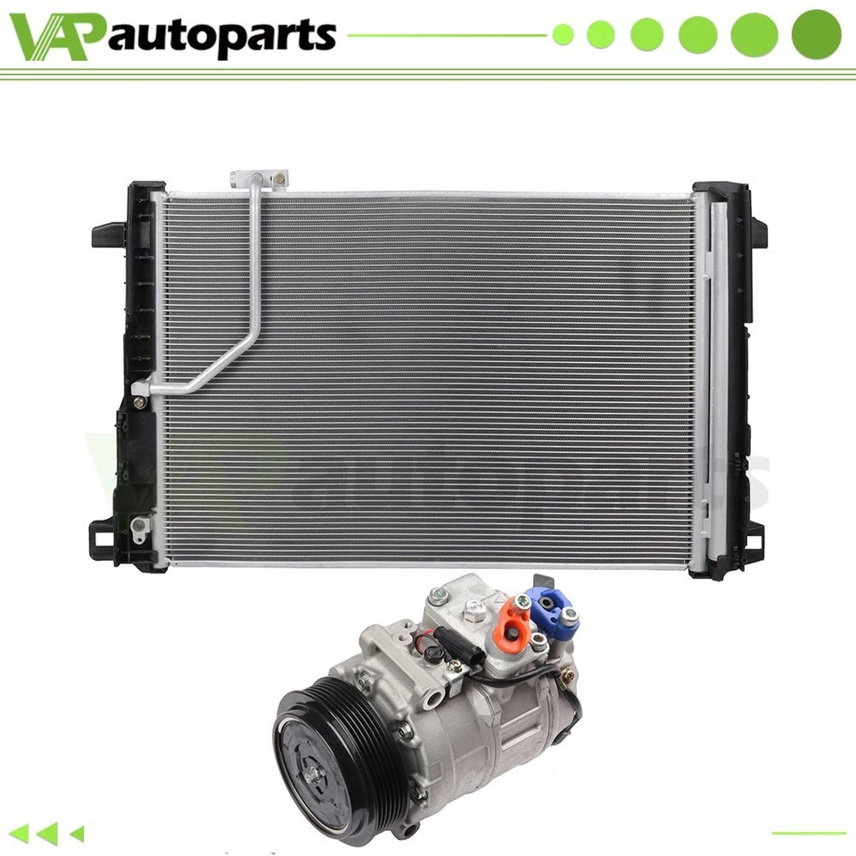 For 2010-2011 Mercedes-Benz E550 AC Condenser & AC Compressor Cooling Assembly - Image 1 of 4
