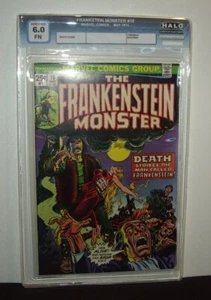 FRANKENSTEIN MONSTER COMIC BOOK ISSUE #10... HALO CERTIFICATION GRADE 6 FINE  - Bild 1 von 8