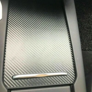 Cubierta adhesiva para consola central de fibra de carbono reposabrazos caja para Tesla Model S X - Imagen 1 de 4