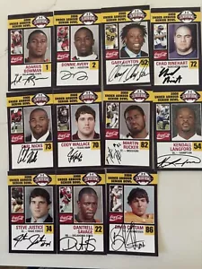 Chad Rinehart Northern Iowa Panthers signiert 2008 SENIOR BOWL KARTE COA - Bild 1 von 1