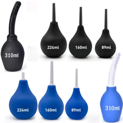 Sistema de ducha rectal enema en forma de pera bola de gel de silicona para lavado anal limpio - Imagen 1 de 4
