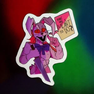 Five Nights at Freddys FNAF Vanny What Was I Meant to do Glossy Sticker - Picture 1 of 2