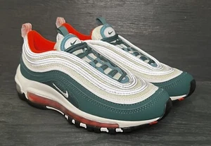 Nike Air Max 97 Rainforest/White/Team Orange/Black 921522-300 Size 4y Womens 5.5 - Picture 1 of 6