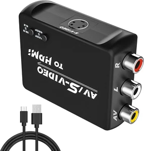 AV S Video to HDMI Converter | RCA to HDMI Converter | Composite CVBS Audio Vide - Picture 1 of 12