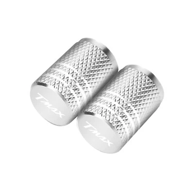 MF4953 Tappi Coprivalvola Valvola Penumatico CNC Silver Yamaha TMax 500 530 560 - Immagine 1 di 4