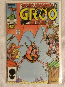 Cómics épicos/Marvel de Sergio Aragones Groo The Wanderer #4 1985 en estado bastante bueno+/casi nuevo - Imagen 1 de 1