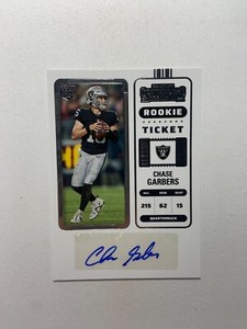 2022 Panini Contenders Rookie Ticket Chase Garbers #291 RC AUTO