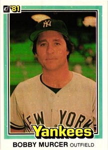 1981 Donruss Set Break #111 Bobby Murcer Near Mint- Free Shipping