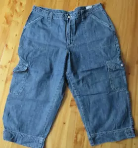 Jeans capri cargo Riders 16 5 bolsillos cremallera botón excelente usado bonitos - Imagen 1 de 6