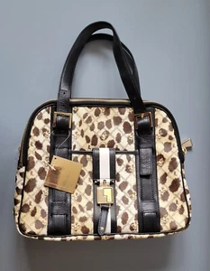 NEW RARE L.A.M.B. by Gwen Stefani Leopard Print Shoulder Bag Tote NWT - Picture 1 of 6