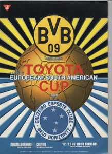 1997 TOYOTA Intercontinental CUP Borussia Dortmund x Cruzeiro Programme Club WC - Picture 1 of 1