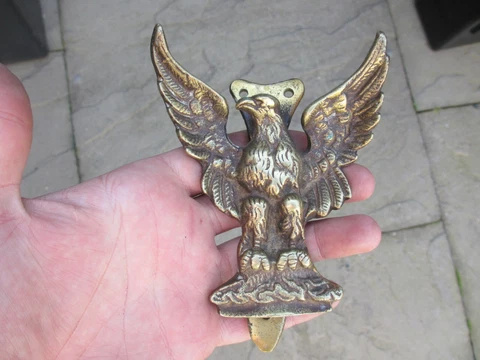 Vintage Brass Eagle Door Knocker Architectural Old Bird USA Cover