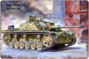 Metal sign - StuG III Ausf G, Charkow 1943 - Bild 1 von 12
