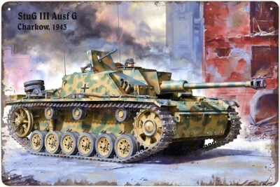 Metal sign - StuG III Ausf G, Charkow 1943
