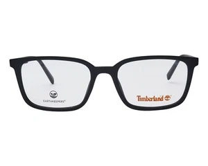 Timberland TB1621 002 Matte Black Wide Men Plastic Eyeglasses Frame 55-18-145 RX - Picture 1 of 3