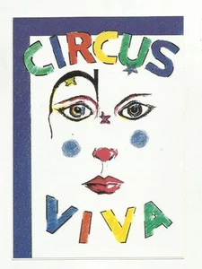 ADESIVO VINTAGE STICKER CIRCO CIRCUS VIVA  CLOWN  - Foto 1 di 1