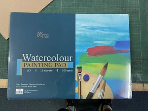 Arto Watercolour Painting Pad A3 100% Cotton - Foto 1 di 1