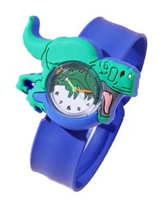 Kinder Armbanduhr Dinosaurier Dunkelblau - auch für kleine Kinder geeignet Dino - Bild 1 von 5