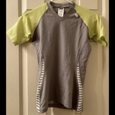 Helly Hansen Women’s Base Layer Lifa Short Sleeve Tee Size S/P Grey Green - Image 1 of 4
